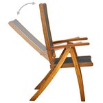 vidaXL Ensemble à manger d'extérieur 7 Pièces Bois d'acacia solide