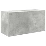 vidaXL Armoire murale de bain gris béton 60x25x30 cm bois d'ingénierie
