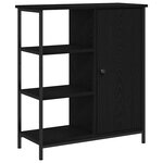vidaXL Buffet Chêne noir 70 x 30 x 80 cm Bois d'ingénierie