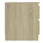 vidaXL Table de chevet Chêne sonoma 50x39x43 5 cm Aggloméré