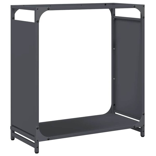 vidaXL Portant de bois chauffage anthracite 60x28x65 cm