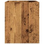 vidaXL Meuble lavabo de salle de bain vieux bois bois d'ingénierie
