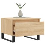 vidaXL Tables basses 2 Pièces chêne sonoma 50x46x35 cm bois d'ingénierie