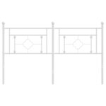 vidaXL Tête de lit de remplacement métal blanc 160 cm