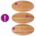 vidaXL Table à manger marron clair bois de chêne massif ovale