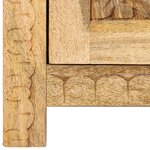 vidaXL Table de chevet Bois de manguier massif 40x30x50 cm