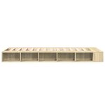 vidaXL Cadre de lit sans matelas chêne sonoma 90x200 cm