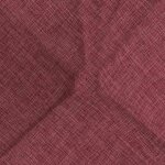 vidaXL Coussins de siège 4 pc Tissu Bordeaux 40 x 40 x 12 cm