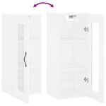 vidaXL Armoire murale blanc 34 5x34x90 cm