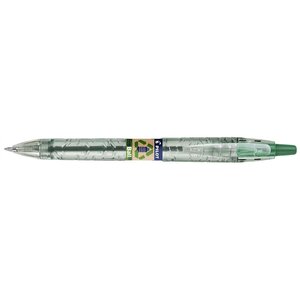 Stylo bille rétractable B2P Ecoball 10 Pointe Moyenne Vert PILOT
