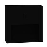 vidaXL Armoire murale Noir 80x33x80 cm Bois d'ingénierie