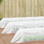 vidaXL Filet Anti-insectes Blanc 2 x 5 m HDPE