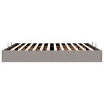 VidaXL Cadre de lit ottoman sans matelas taupe 200x200 cm tissu
