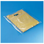 Lot de 1000: sachet plastique transparent à fermeture adhésive 13x18 cm