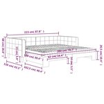 vidaXL Lit de jour et gigogne et matelas vert foncé 100x200 cm velours
