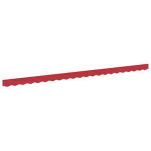 vidaXL Bande de auvent Rouge 4.8 x 0.2 m Toile