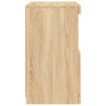 vidaXL Buffet avec lumières LED chêne sonoma 41x37x67 cm
