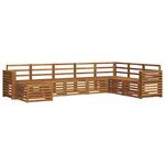 vidaXL Ensemble de canapés d'extérieur 8 pc Naturel