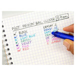 Stylo roller rétractable Frixion Ball Clicker Pointe Moyenne 0 7 Turquoise PILOT