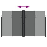 vidaXL Auvent latéral rétractable anthracite 200x600 cm