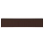 vidaXL Abri de jardin Marron 257x990x181 cm Acier galvanisé
