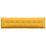 vidaXL Coussin de Dos Jaune clair 200 x 50 cm Tissu en velours côtelé