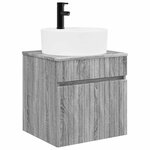 vidaXL Meuble de lavabo mural Sonoma gris 49 x 44 5 x 65 cm