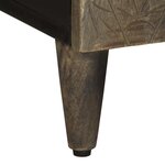 vidaXL Meuble TV gris clair 105x33 5x46 cm bois massif de manguier