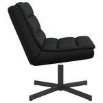 vidaXL Chaise pivotante Noir 63 x 75 x 76 cm PU brillant