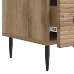 vidaXL Meuble TV 147 x 34 5 x 30 cm Chêne artisanal Bois d'ingénierie