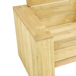 vidaXL Banc de jardin 179 cm Bois de pin imprégné