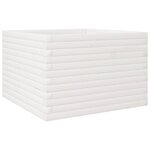 vidaXL Jardinière blanc 70x70x45 5 cm bois de pin massif