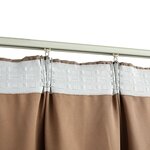 vidaXL Rideaux occultants avec crochets 2 Pièces Taupe 140x225 cm