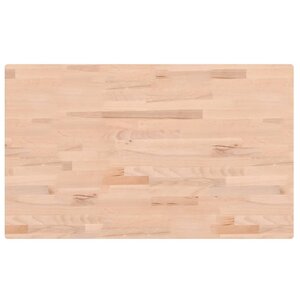 vidaXL Dessus de table 100x60x2 5cm rectangulaire bois massif de hêtre