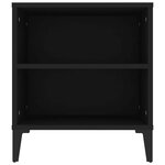 vidaXL Meuble TV Noir 102x44 5x50 cm Bois d'ingénierie
