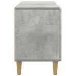 vidaXL Meuble TV Gris béton 102 x 34 5 x 50 cm Bois d'ingénierie