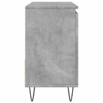 vidaXL Armoire de lavabo de salle de bain gris béton 65x33x60 cm
