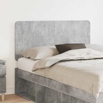vidaXL Tête de lit Gris béton 120 cm Bois d'ingénierie