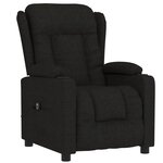 vidaXL Fauteuil inclinable électrique Noir Tissu