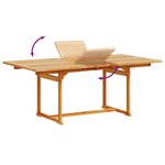 vidaXL Ensemble à Manger de jardin 7Pièces bois d'acacia solide textilène