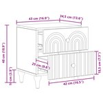 vidaXL Cabinet de chevet avec tiroir 2 Pièces Blanc 43 x 34 5 x 48 cm