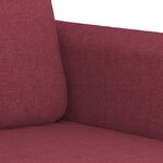 vidaXL Ensemble de canapés 4 Pièces avec coussins Rouge bordeaux Tissu