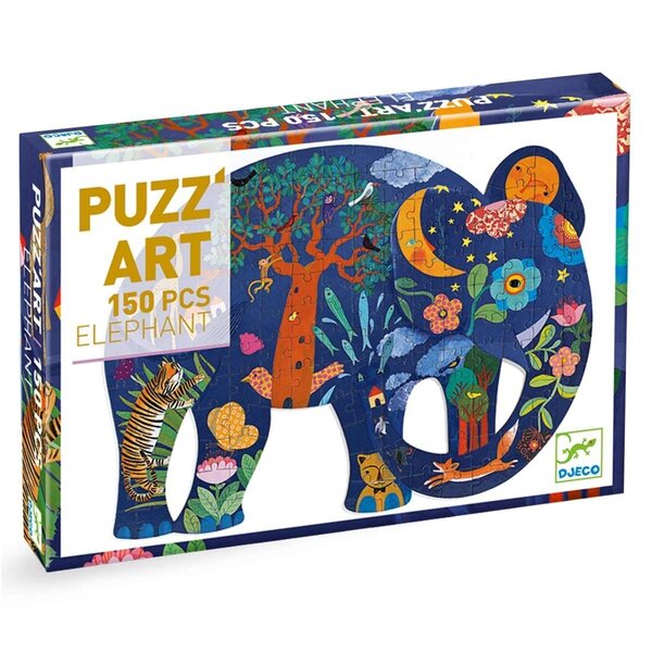Djeco DJ07652 - Puzz'art Elephant 150 pièces