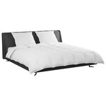 vidaXL Ensemble de Duvet avec oreiller 3 pièces Blanc Plume de canard
