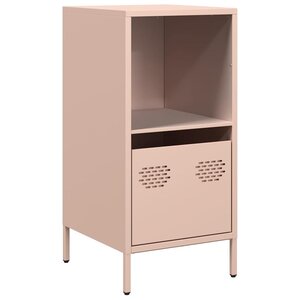 vidaXL Buffet rose 35x39x73 5 cm acier laminé à froid