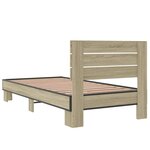 vidaXL Cadre de lit sans matelas chêne sonoma 75x190 cm