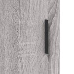 vidaXL Buffet haut Sonoma gris 69 5x34x180 cm Bois d'ingénierie