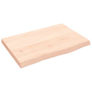 vidaXL Dessus de table 60x40x(2-4) cm bois de chêne massif non traité