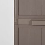 vidaXL Armoire de rangement jardin Marron 65x45x172 cm PP Aspect bois