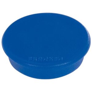 Set de 10 aimants de fixation, force adhésive: 800 g, diam.32 mm Rond Bleu foncé FRANKEN